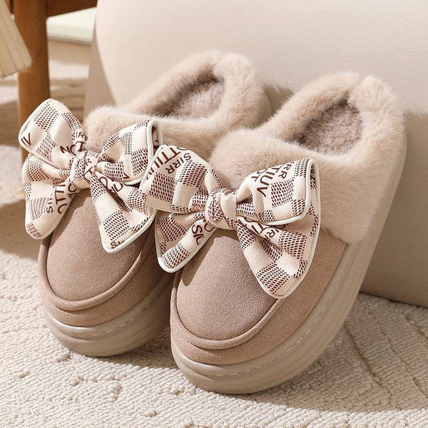 Women’s Bow Detail Cozy Slippers