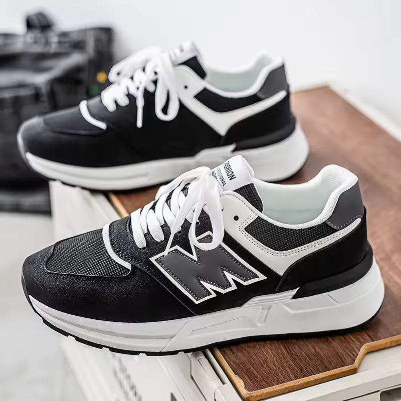 Men’s Casual Low Top Trainers – Street Style Lace-Up