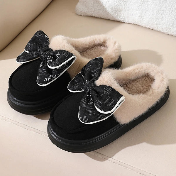 Women’s Bow Detail Cozy Slippers