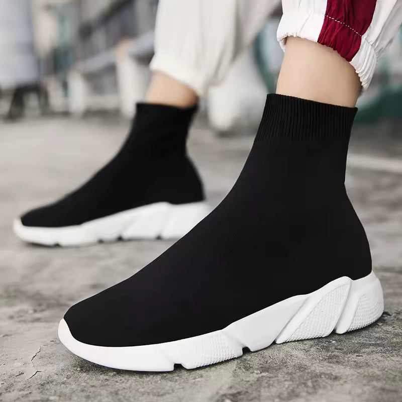 Unisex High Sock Slip-On Trainers – Lightweight Running Style