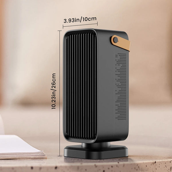 1200W Portable Electric Heater – Fast Heating Space Heater with Handle for Home & Office