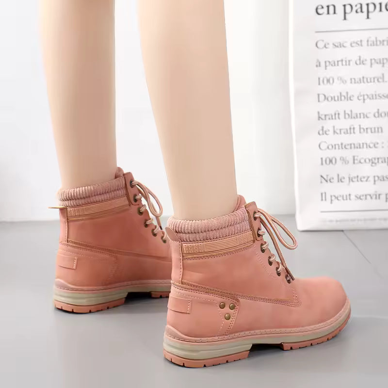 Women’s Warm Ankle Boots – Stylish Thick Bottom Winter Footwear