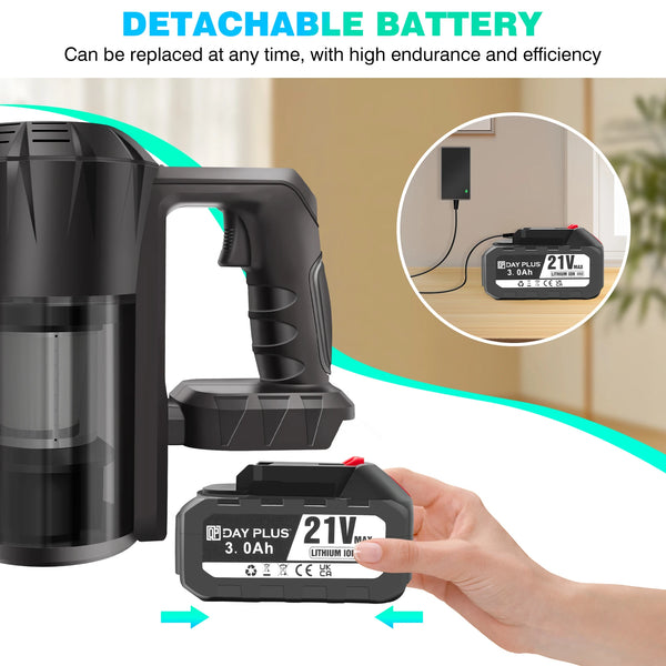 Powerful Cordless 3 In 1 Stick Vacuum Cleaner For Carpets Floors