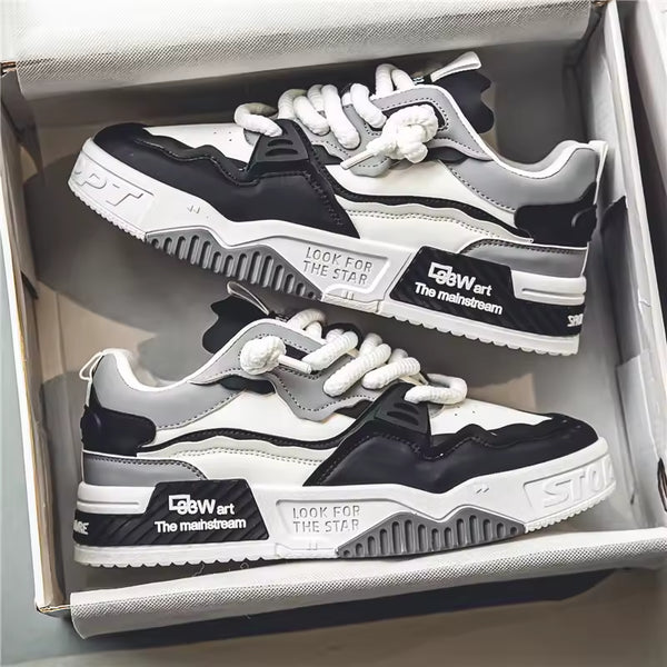 Men’s Low Top Lace-Up Skate Style Trainers – Breathable Comfort