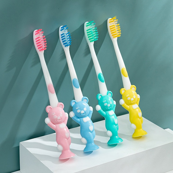 Eco-Friendly Cartoon Toothbrush – 4 Pack