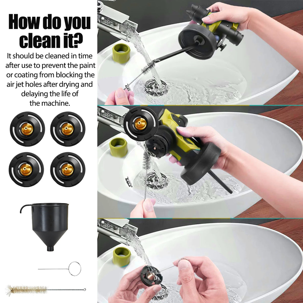 Cordless HVLP Paint Sprayer – Compatible with DeWalt 18V Battery