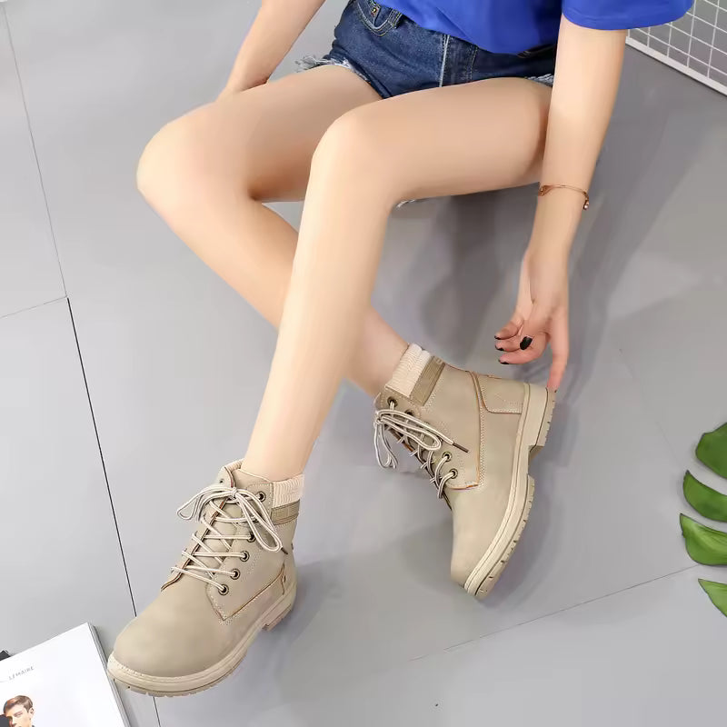 Women’s Warm Ankle Boots – Stylish Thick Bottom Winter Footwear