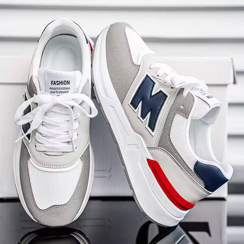 Men’s Casual Low Top Trainers – Street Style Lace-Up