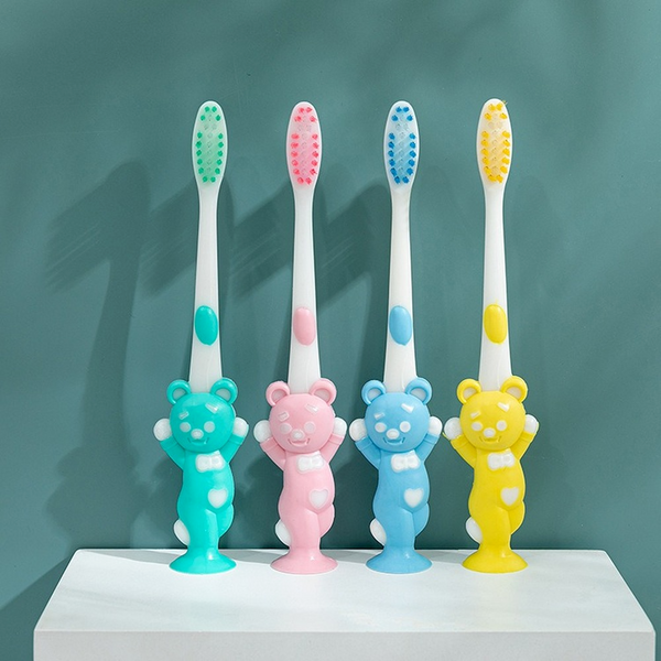 Eco-Friendly Cartoon Toothbrush – 4 Pack