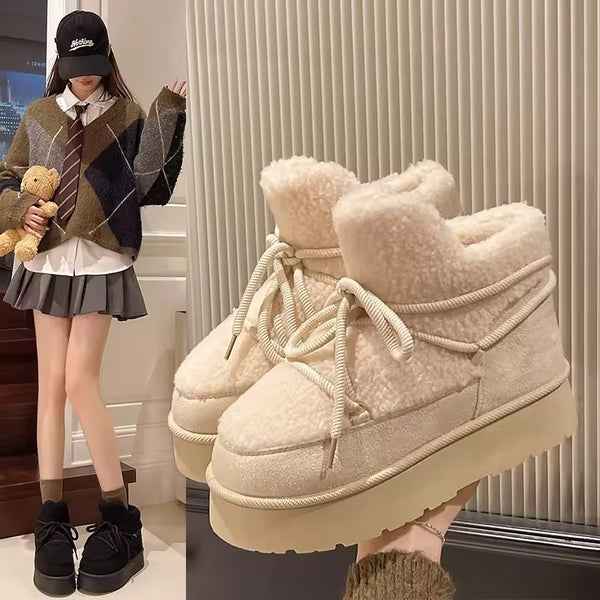 Women's Winter Boots – Fleece Lined Short Snow Boots
