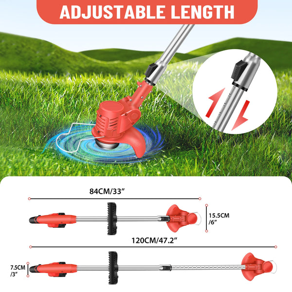 21V Cordless Grass Strimmer – 3-in-1 Electric Garden Weed Trimmer
