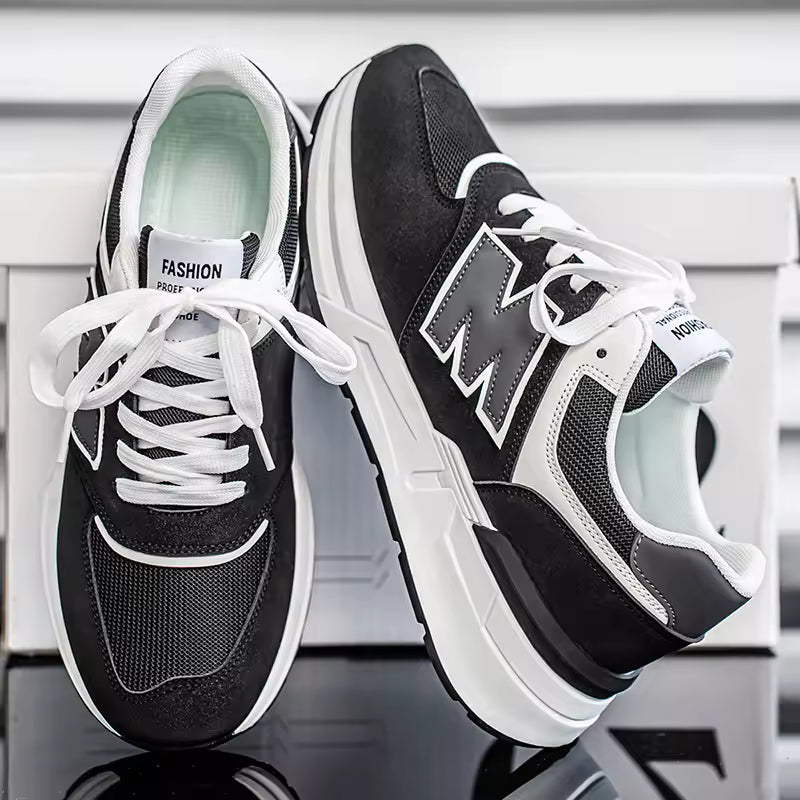 Men’s Casual Low Top Trainers – Street Style Lace-Up