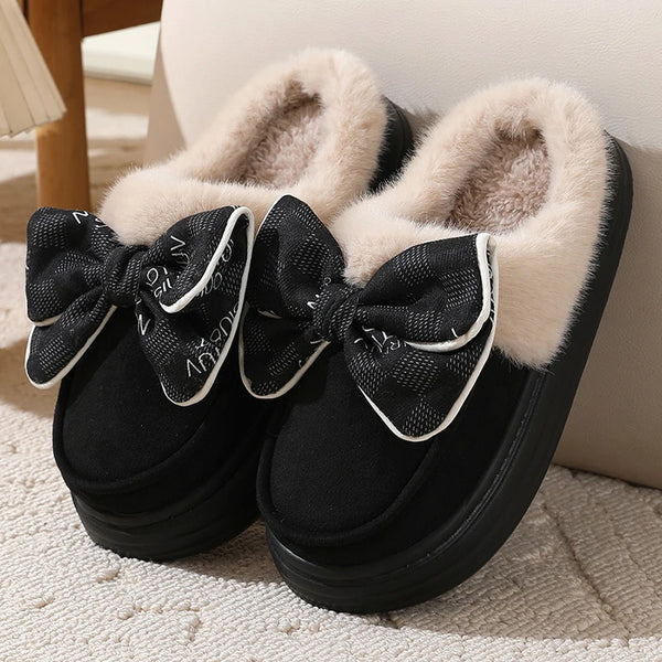 Women’s Bow Detail Cozy Slippers