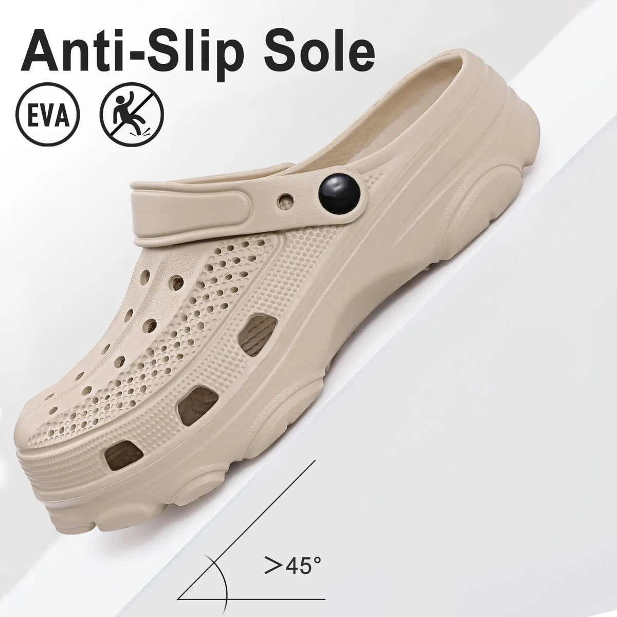 Unisex Comfortable Slip-On Clogs – Lightweight Casual Garden Shoes