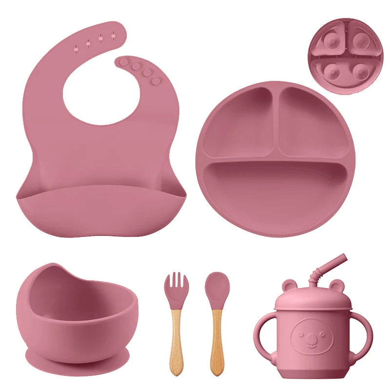 Complete Silicone Baby Feeding Set