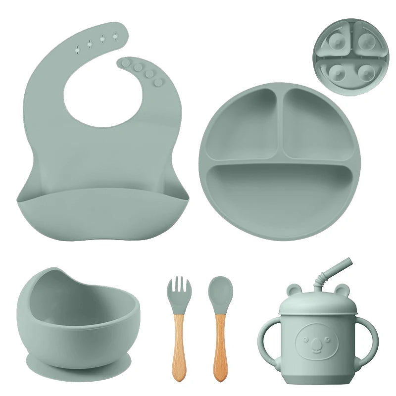 Complete Silicone Baby Feeding Set