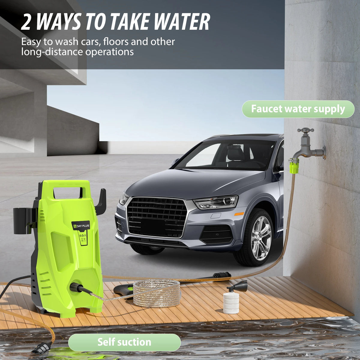 Portable High Pressure Washer – Jet Wash for Car, Patio & Garden