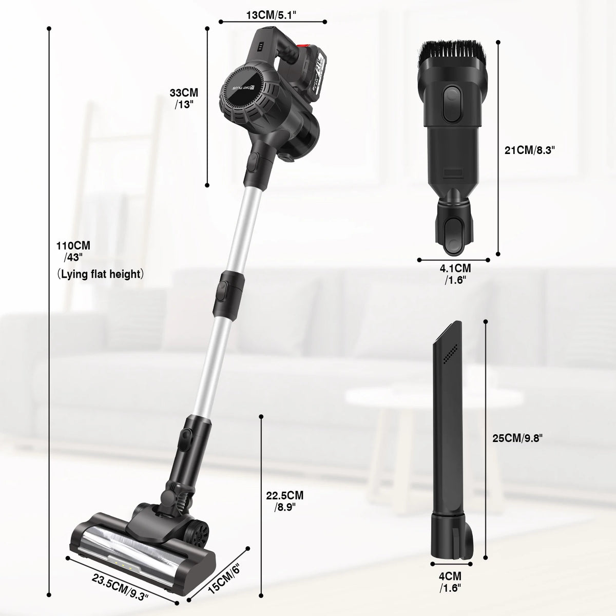 Powerful Cordless 3 In 1 Stick Vacuum Cleaner For Carpets Floors