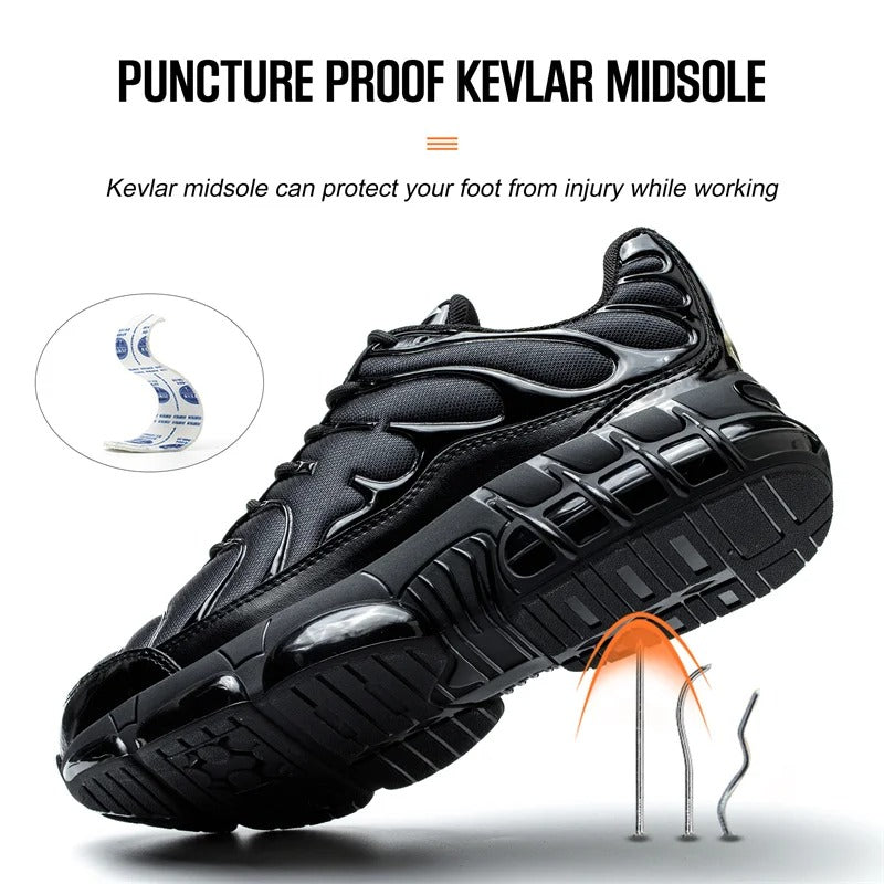 Safety Shoes Inspired by TNs with air cushion – Stylish and Protective Footwear