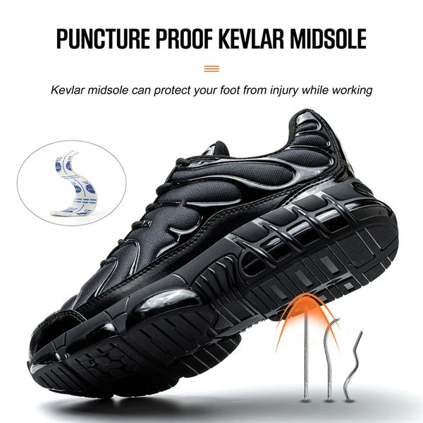 Safety Shoes Inspired by TNs with air cushion – Stylish and Protective Footwear