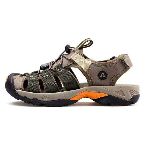 Men’s Outdoor Hiking Sandals – Closed Toe Lightweight Trekking Sandals