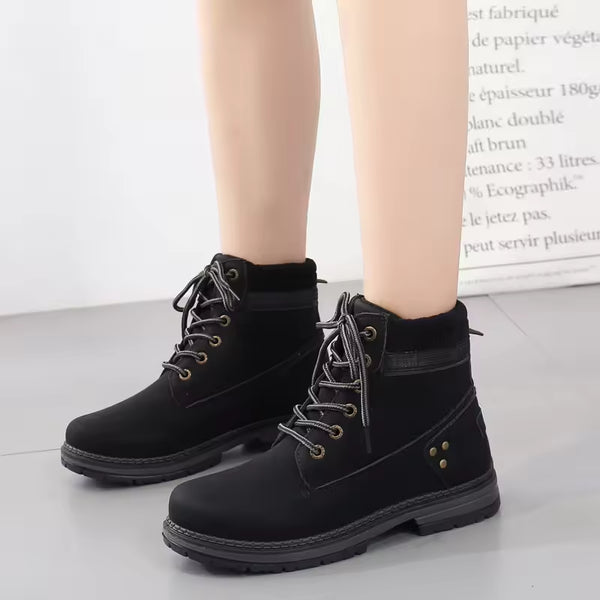 Women’s Warm Ankle Boots – Stylish Thick Bottom Winter Footwear