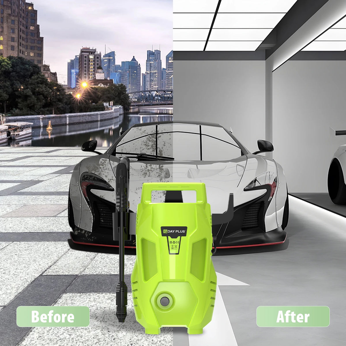 Portable High Pressure Washer – Jet Wash for Car, Patio & Garden