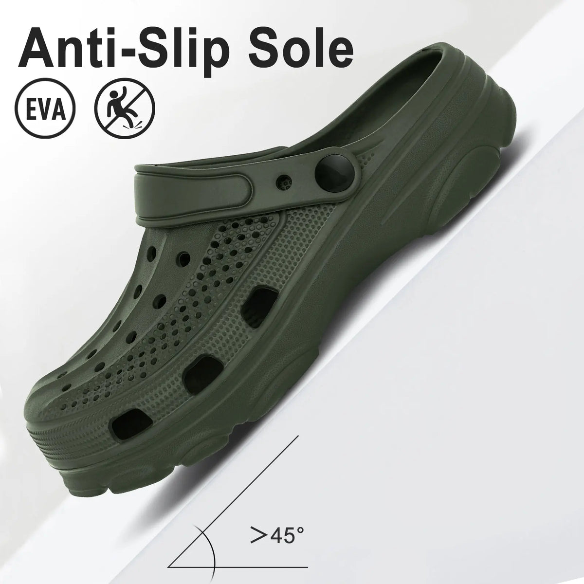 Unisex Comfortable Slip-On Clogs – Lightweight Casual Garden Shoes