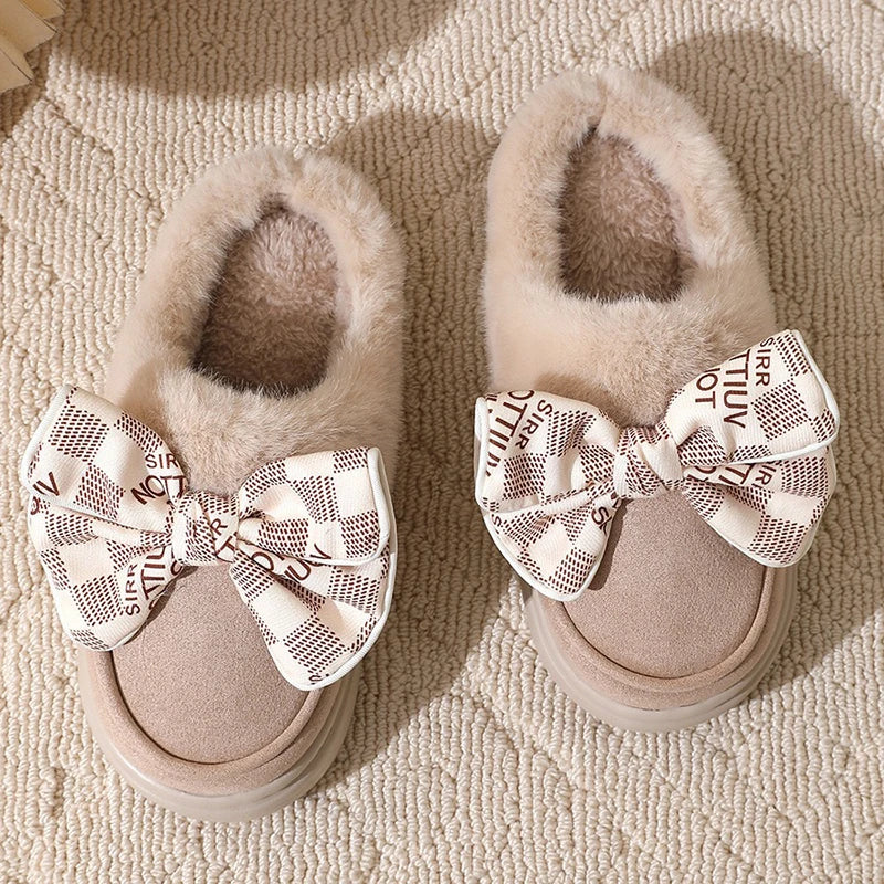 Women’s Bow Detail Cozy Slippers
