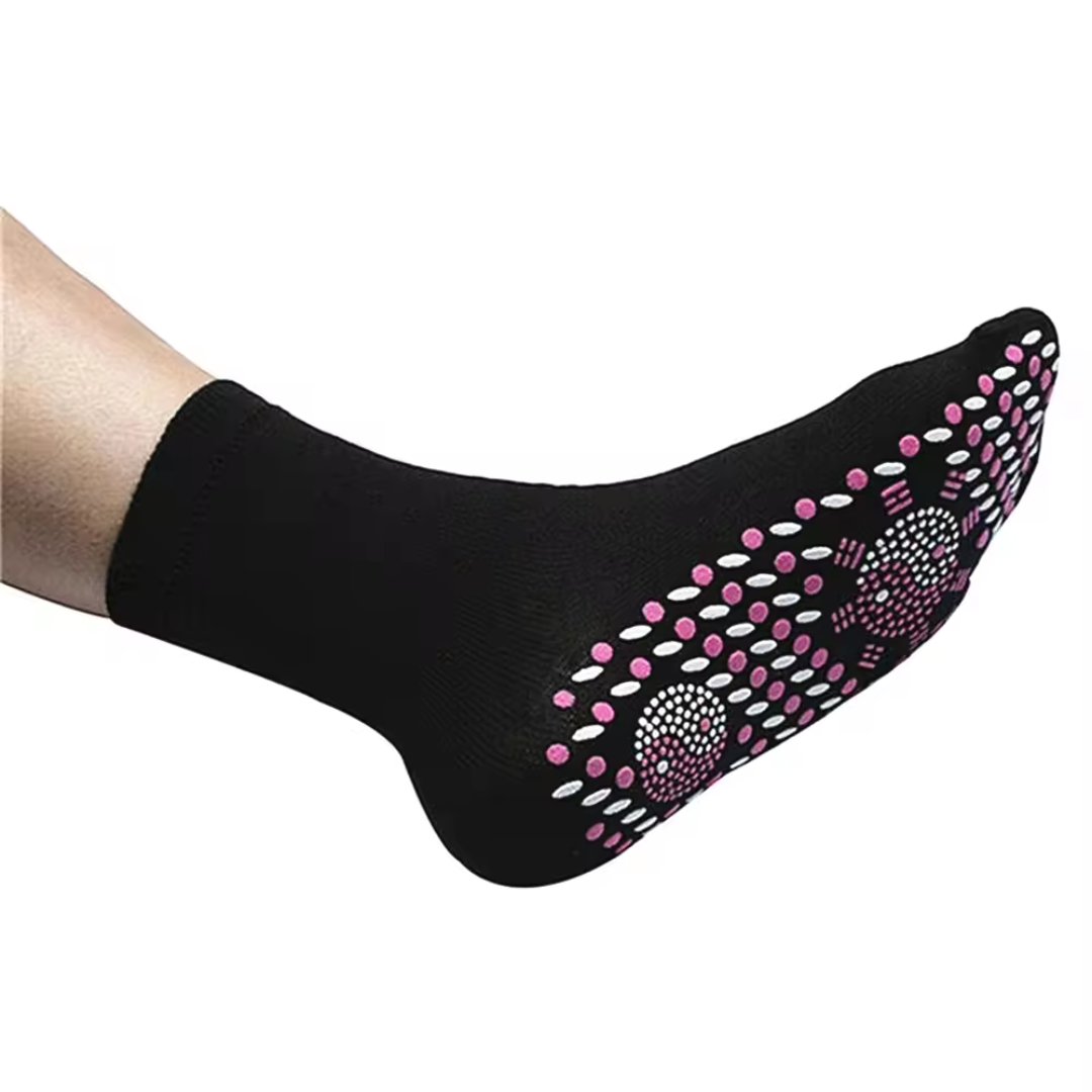 Self-Heating Socks with Magnetic Therapy – Warmth & Comfort (One Size Stretch Fit: UK 5–10)