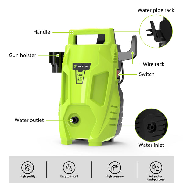 Portable High Pressure Washer – Jet Wash for Car, Patio & Garden
