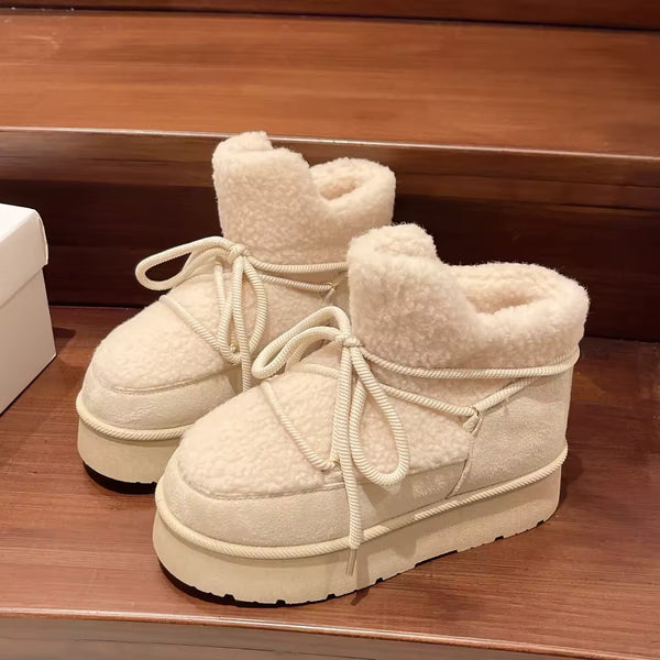 Women's Winter Boots – Fleece Lined Short Snow Boots