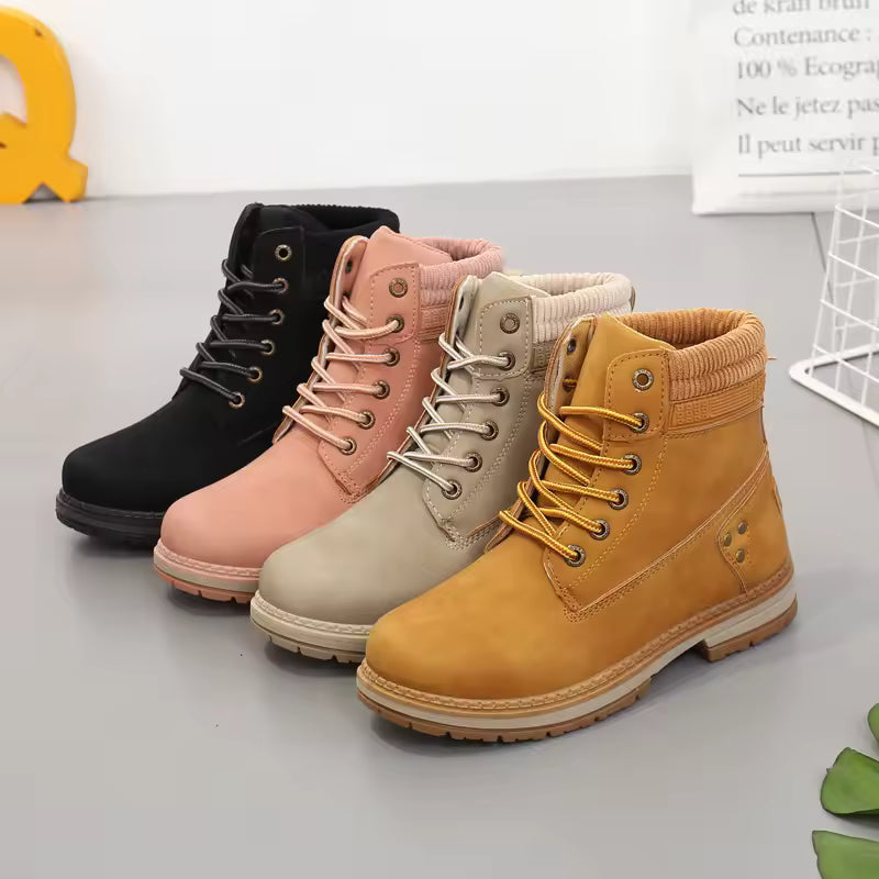 Women’s Warm Ankle Boots – Stylish Thick Bottom Winter Footwear