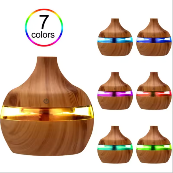 Wood Grain Ultrasonic Aroma Diffuser & Humidifier