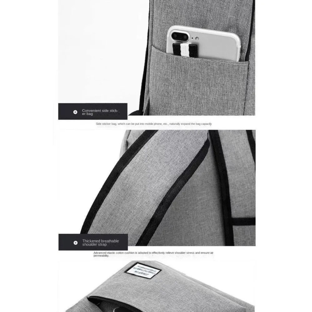 Oxford Backpack Unisex with USB Charging Port – School, University & Travel