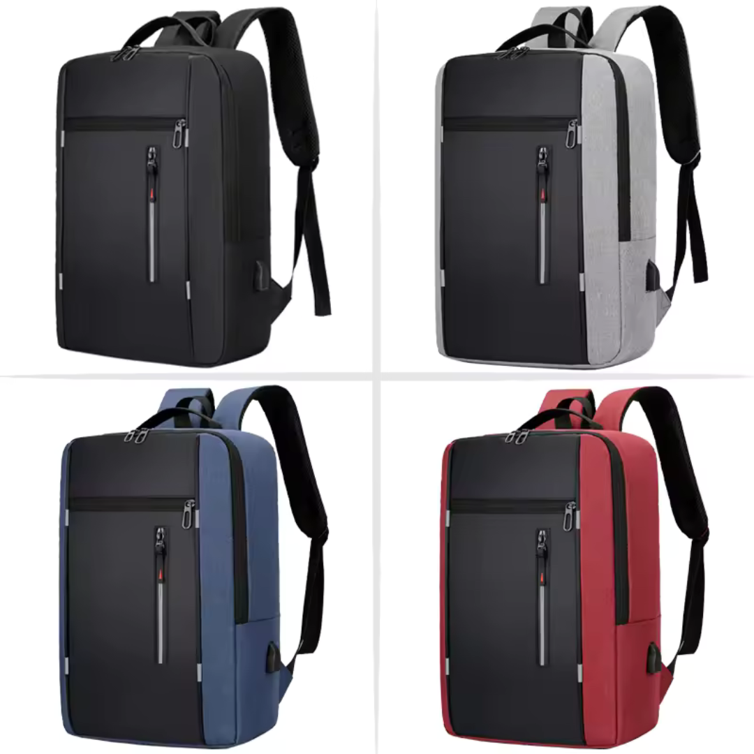 Waterproof Laptop Backpack with USB Charging – Business & School Bag