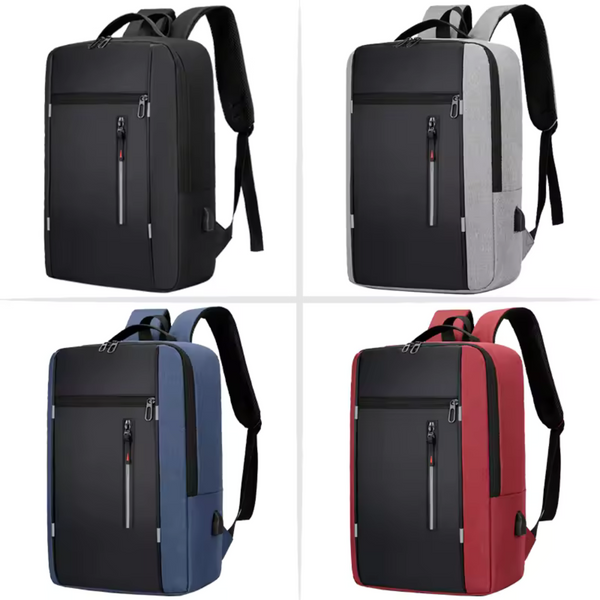 Waterproof Laptop Backpack with USB Charging – Business & School Bag