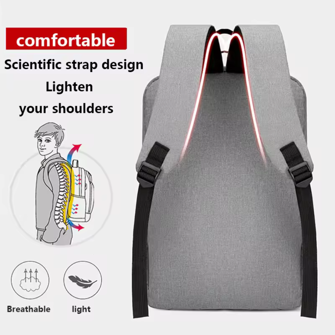 Waterproof Laptop Backpack with USB Charging – Business & School Bag