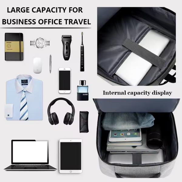 Waterproof Laptop Backpack with USB Charging – Business & School Bag