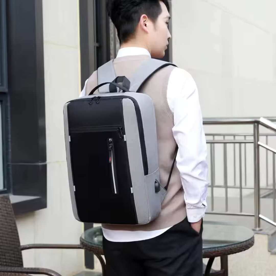 Waterproof Laptop Backpack with USB Charging – Business & School Bag