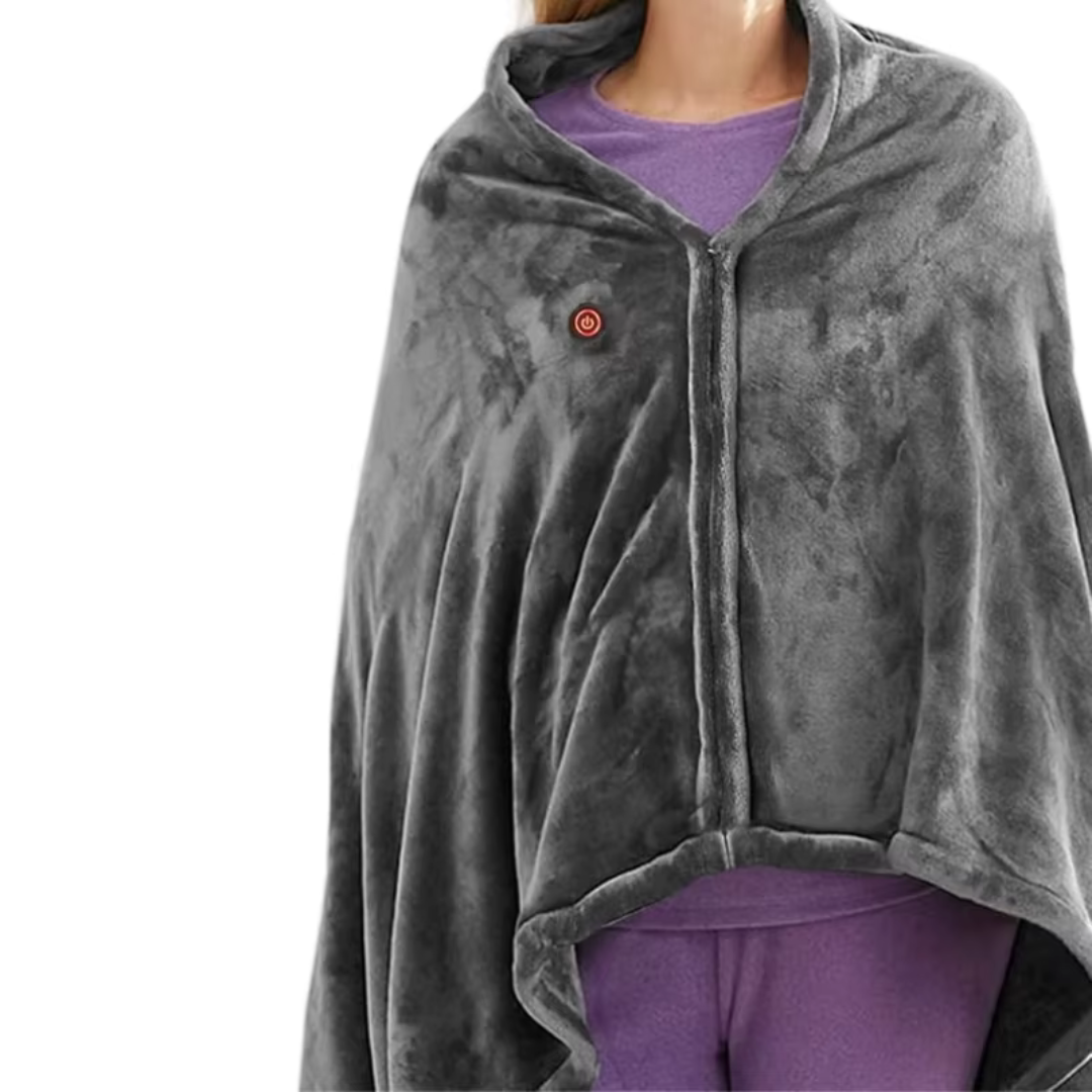 USB-Powered Wearable Electric Blanket – 3 Heat Levels