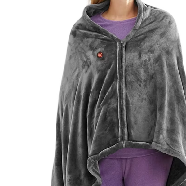 USB-Powered Wearable Electric Blanket – 3 Heat Levels