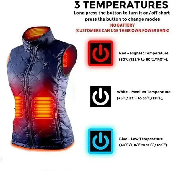 Heated women's jacket