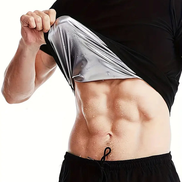 Men’s Sweat Sauna T-Shirt Waist Trainer