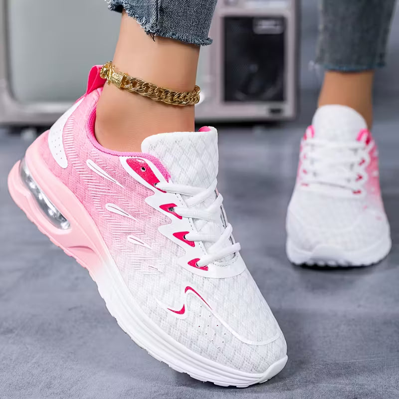 Women’s Breathable Mesh Cushioned Running Sneakers