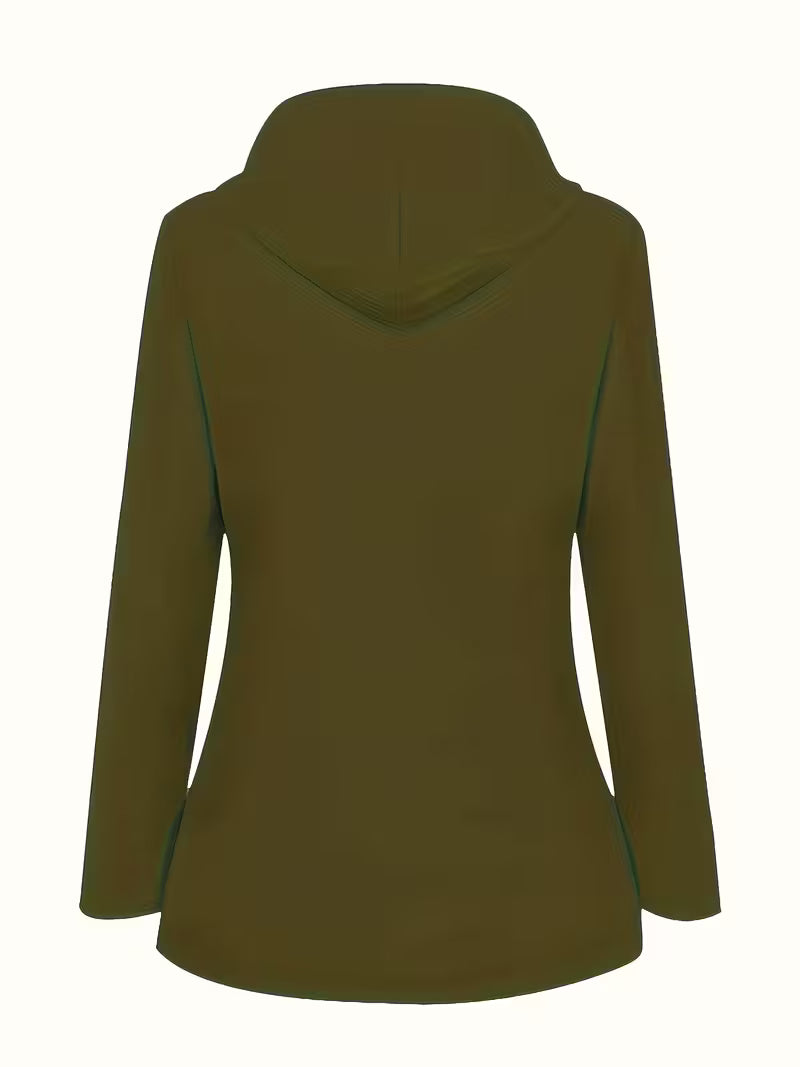 Women’s Waterproof Hooded Raincoat – Lightweight Rain Jacket with Striped Lining