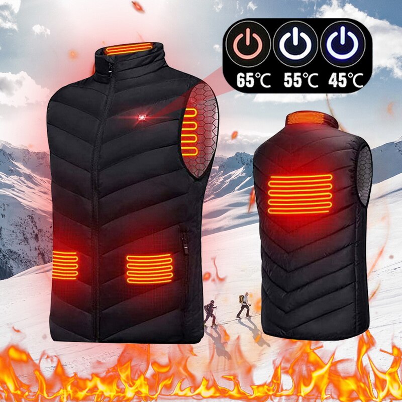 Electric Heated Vest USB Rechargeable Unisex Core Warmer
