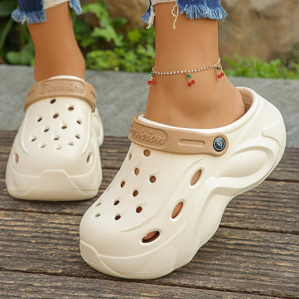 Chunky Platform Clogs – Lightweight, Breathable & Slip-On Comfort