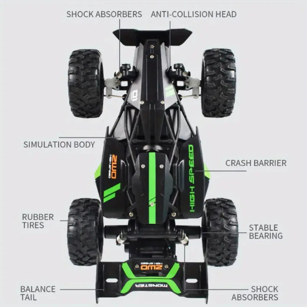 Kids Off-Road RC Car – 2.4GHz High-Speed Remote Control Toy