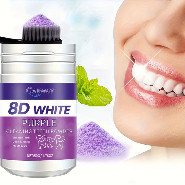 Purple Teeth Whitening Powder – Instantly Brighten Your Smile